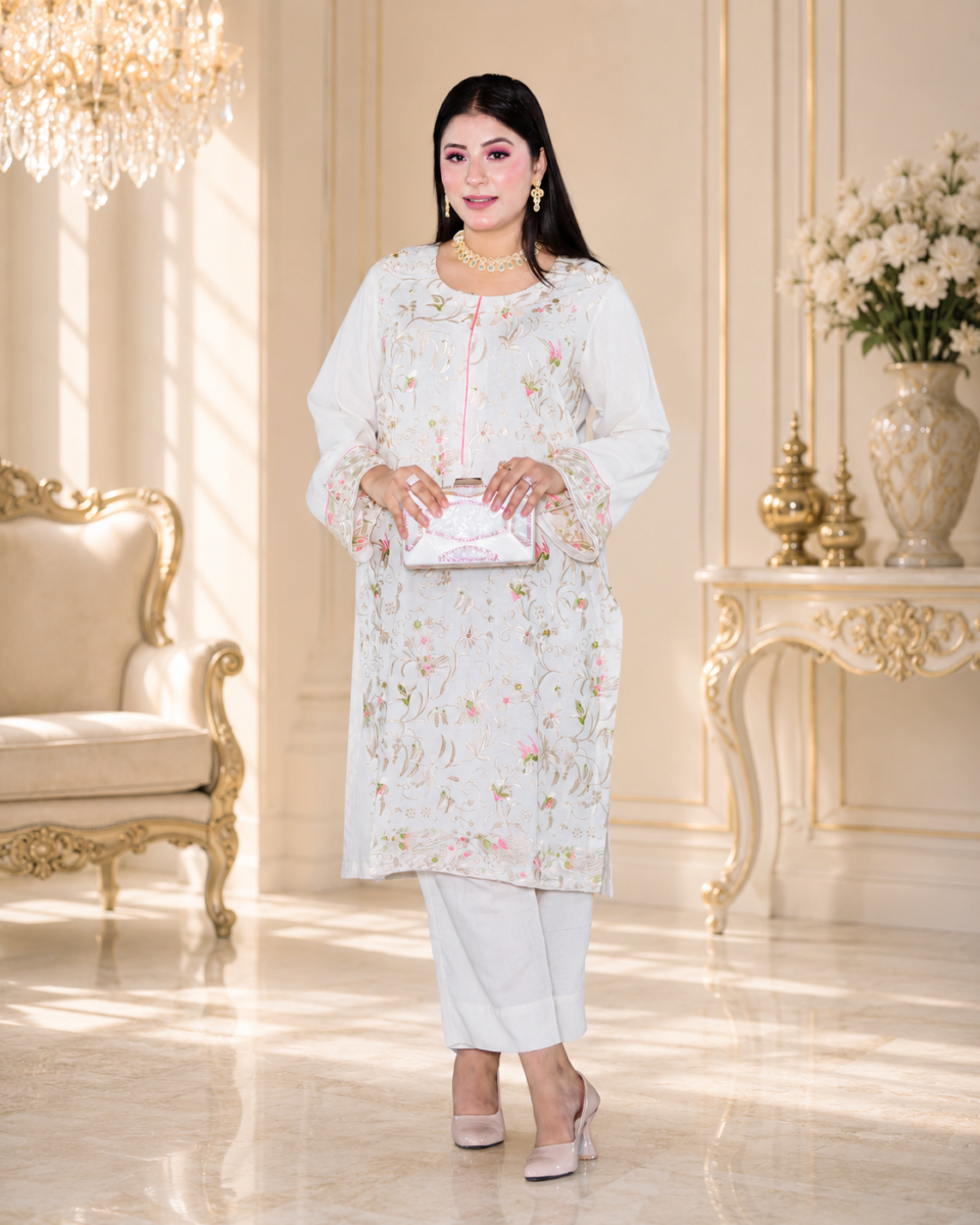 Luxe Heritage – Embroidered China Karandi Formal Wear