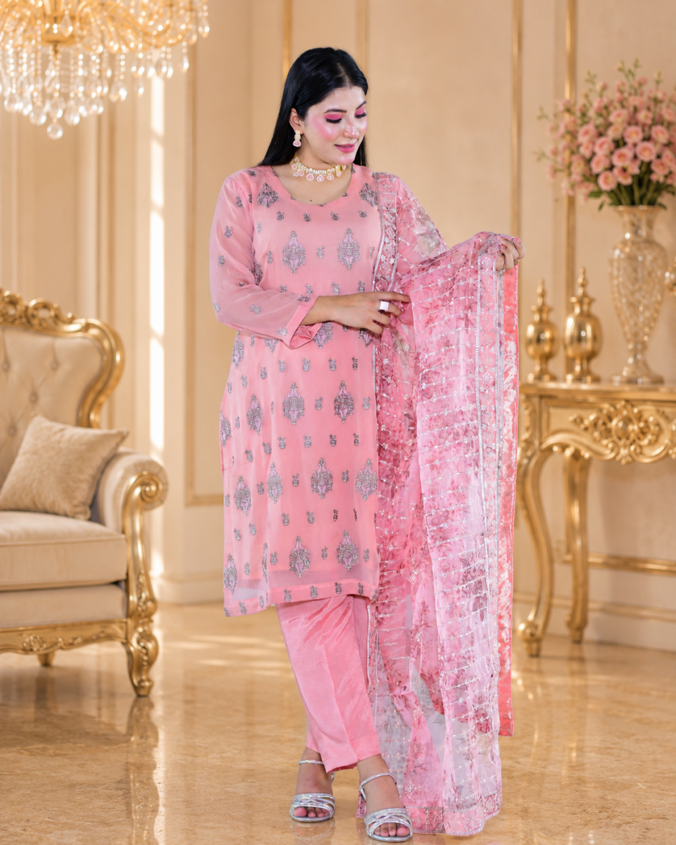 Elegant Peach Floral